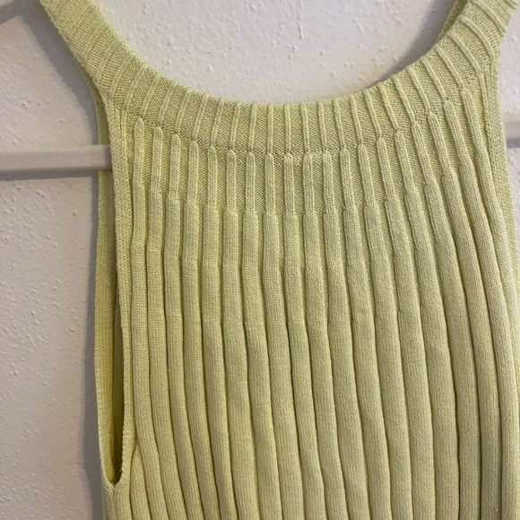 Anthropologie Yellow Knit Tank Top Size Small - Picture 6 of 6